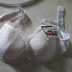 Shioikaini White Lace Push up Bra 38/85 New